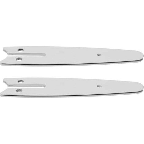 2 PièCes 4 Pouces Mini Plaque de Guidage de TronçOnneuse Barre de Guidage de Remplacement pour Accessoires de PièCes de TronçOnneuse éLectrique 4 Pouces (1/4)