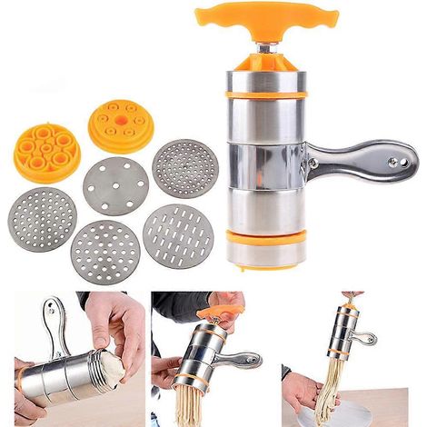 Machine à pâtes manuelle domestique en acier inoxydable (1/4)