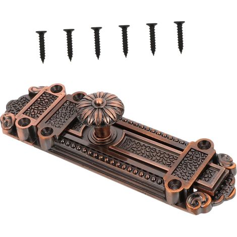 Loquet Antique Pour Porte Vintage En Alliage Verrou Coulissant De Sécurité Facile À Installer Pour Cuisine Salle De Bain Garage Accessoire De Quincaillerie Durable 6.1 X 1.7 X 1.6 Pouces (1/5)