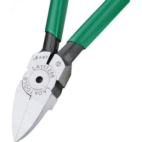 LAOA CR-V pince en plastique, 6 pouces, bijoux coupe-cable électrique avec ressort, cisailles latérales, outils à main, Pince coupe-cables métalliques, outil d'électricien (1 pièce) (1/3)