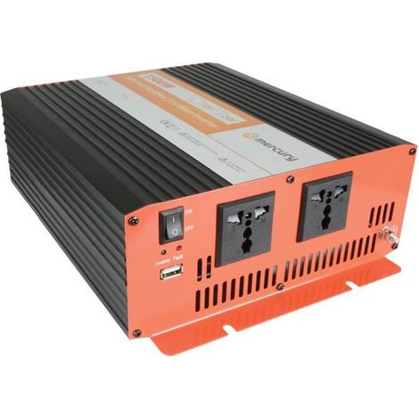Mercury 652.009UK 1500w Power Inverter 24v 230v Soft Start Modified Sine Wave