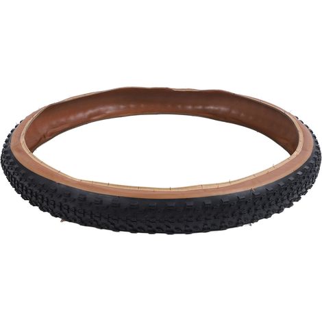 Pneu VTT pliable 29x2.20, pneu de rechange pliable, protection anti-crevaison et anti-éclatement, noir et jaune. (1/5)