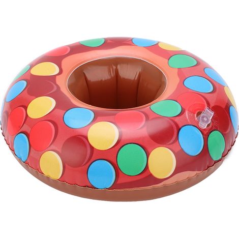 10 pièces Flotteurs Porte-gobelets Donut pour Piscine, Jouets de Bain Enfants, Accessoires de Fête (1/5)