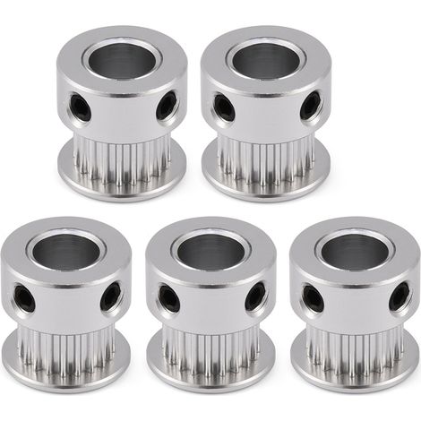 Stück 2GT 20T Synchronriemenscheibe aus Aluminiumlegierung für 8-mm-Riemen - 3D-Drucker (1/5)