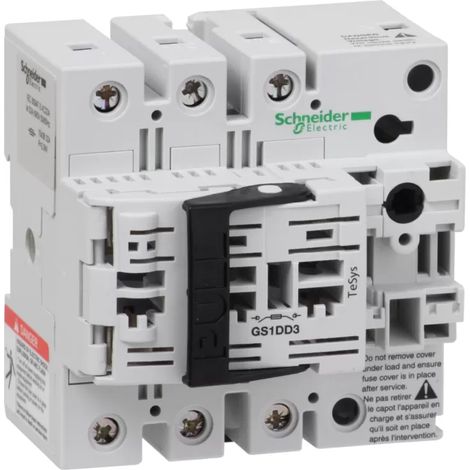 Schneider Electric Gesicherter Trennschalter-Sockel GS1 3p 3 F, NFC, 32A GS1DD3 (1/2)