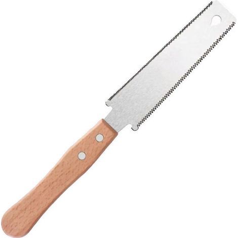Scie double lame en 2 pièces, scie à bois de 15 cm, acier au carbone SK85, conception des dents meulées sur trois faces, scie portable pour le travail du bois (1/5)