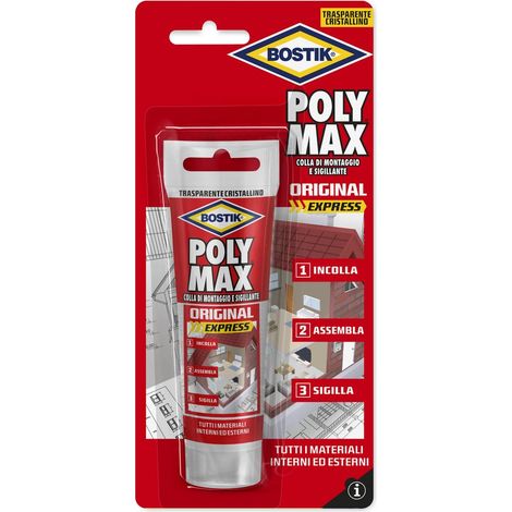 Bostik Polymax Original Express Trasparente 75 g 2 Pezzi (1/5)