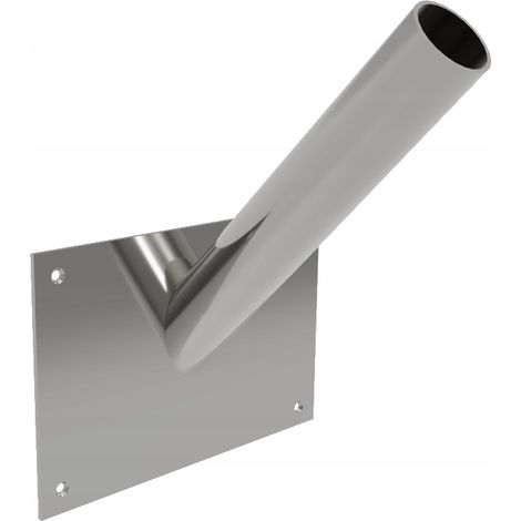 Supporto da parete singolo in acciaio inox per 1 bandiera (1/2)