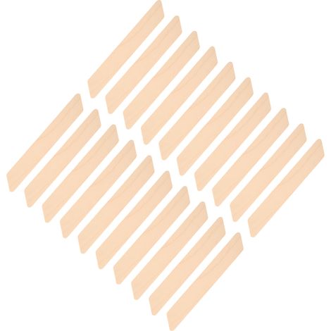 20 spatules à cire avec manche en bois, applicateurs de cire pour le visage, bâtonnets d'épilation (1/5)
