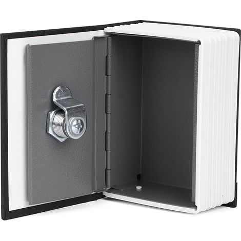 Mini-Simulations-Buchtresor Aufbewahrungsbox für Geld, Bargeld und Schmuck, abschließbarer Tresor mit Schlüsseln (1/5)