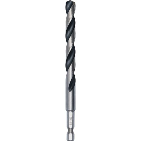 Bosch Metal HSS Twist Drill Bit 9 x 81 x 125 mm HEX 1/4"" Shank 2608577881 (1/5)