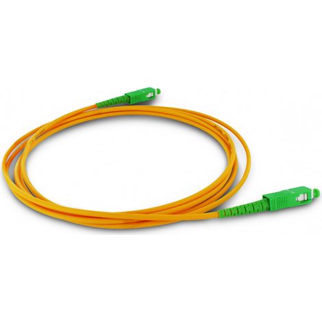 Câble fibre optique monomode 2 m - orange et vert (1/3)