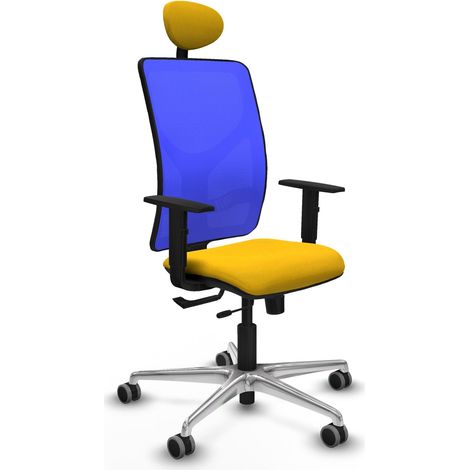 Silla de oficina piqueras y crespo Motilla azul tela confort (1/2)