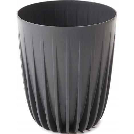 Mira Eco Kunststoff Blumentopf mit Einsatz 25 cm anthrazit (1/5)