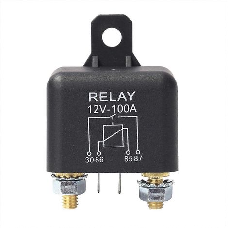 12V 100A Relais für LKW und PKW, Hochleistungs-Kfz-Relais, Ersatzteil für elektrische Systeme, zuverlässiges Schalten von Strom. (1/5)