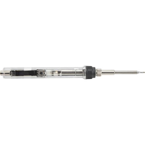 T12 Elektrischer Lötkolben, Edelstahl, 0,91-Zoll-Digitalanzeige, tragbar zum Löten, 100–240 V EU-Stecker (1/5)