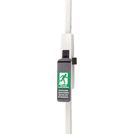 Crémone anti-panique Europad JPM argent – Longueur 200mm – Mécanisme à pêne dormant – Pour portes en bois dur (1/3)