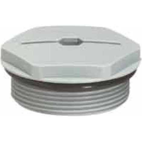 bouchon plastique legrand - iso 16 - gris ral 7001
