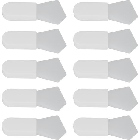 10 Applicateurs en Silicone pour Masque Visage, Pinceau à Boue Faciale sans Poils, Outil Beauté Portable Polygonal (1/5)