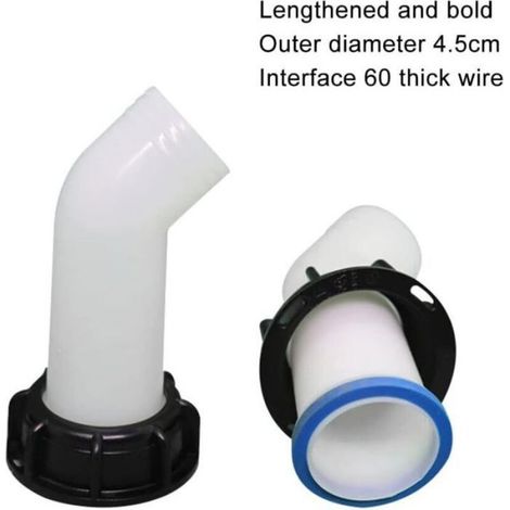 Bec De Vidange - Pour Cuve IBC 1000 L - Filetage Standard 2 Pouces - Plastique Haute Résistance - Étanchéité Optimisée - 1 Pièce (1/5)