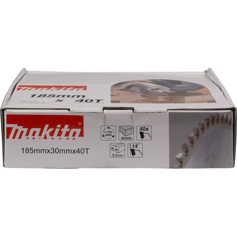 Scie circulaire Makita D-52607-10 185x30mm 40T en carbure 10 pièces. (1/4)