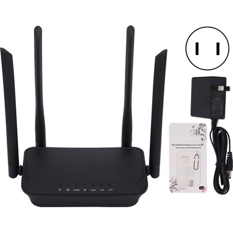 Tragbarer 4G-WLAN-Router, große Reichweite, starkes und stabiles Signal, interne Antenne, kompakt, EU-Stecker 100–240 V
