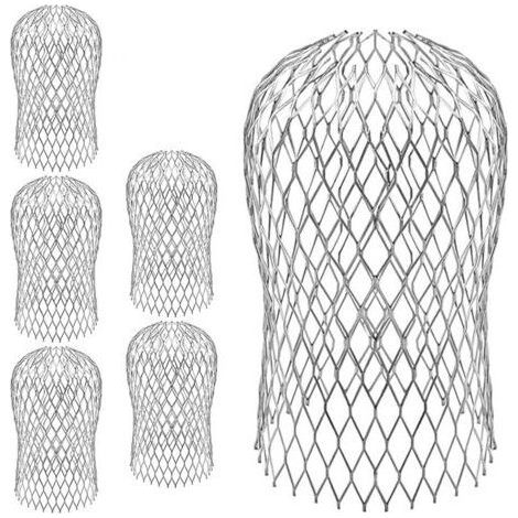Filtre Gouttière, Crapaudine de Gouttière en Aluminium, Filtre Anti Feuille, Métal Gardes De Gouttière pour Maison, Avant-toit, Fossé, Égout, 6 pc (1/5)