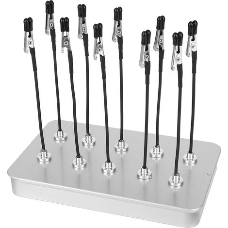 Support Magnétique pour Soudure, Comprenant 10 Pinces Flexibles et 1 Boîtier en Fer, Station de Soudage Magnétique Tout-En-Un pour La Peinture Modèles et Le Support Circuits Imprimés (1/5)