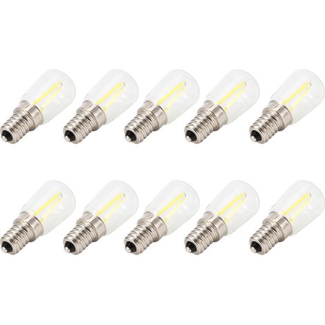 10 Mini-LED-Glühbirnen E14, 1,5 W, 110 V Wechselstrom, für Kronleuchter, Wandlampen und Heimbeleuchtung (1/5)