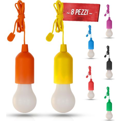 8 X Ampoule Led Portable Colorée Sans Courant Pour Maison Camping Jardin, 8 Pièces (1/5)