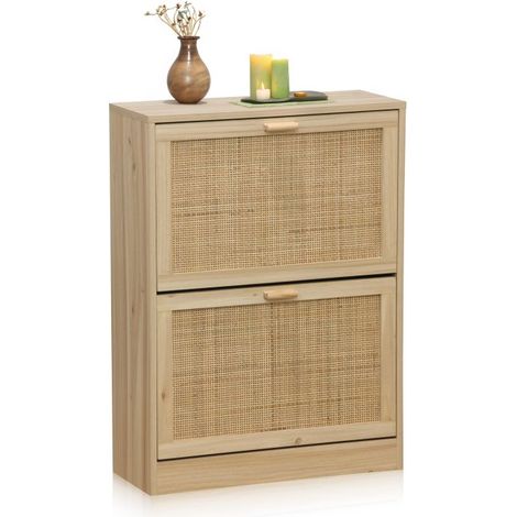 Zapatero Made Pino - Rattan (ancho) x 82cm (alto) (1/5)