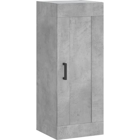 Maison Exclusive - Mobile a Parete Grigio Cemento 34,5x34x90 cm Legno Multistrato