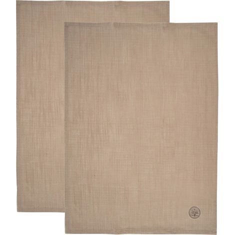 Brown Cotton Kitchen Towels, 70x50 cm, Set of 2 (1/5)