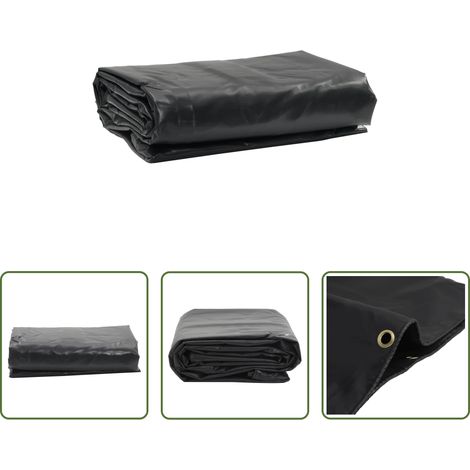 vidaXL Abdeckplane Garten -  Abdeckplane Schwarz 1x2,5 m 650 g/m² (1/5)