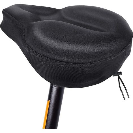 Housse de selle de vélo rembourrée en gel de silicone et mousse à mémoire de forme pour hommes et femmes - Grand modèle antidérapant et ajouré (1/5)