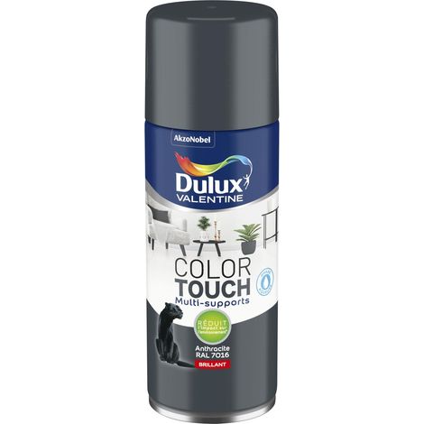 Peinture Aérosol Color Touch - Brillant Anthracite 400 ml - Dulux Valentine