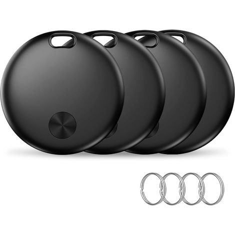 Intelligenter Air Tracker Tag, kompatibel mit Apple „Wo ist“ (nur iOS), wasserdicht (IP67), austauschbare Batterie, Schlüssel-/Geldbörsen-/Koffer-/Rucksack-Locator – 4er-Pack (1/5)