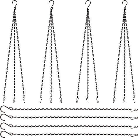 16-teiliges Set mit Hängeketten, Haken für Blumentöpfe, Pflanzgefäße, Laternen und Hängedekorationen (1/5)