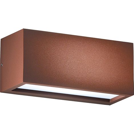 Applique GUAVA LED Double Émission 12W 120°-120° Marron IP65 3000K - Éclairage Mural Extérieur Groupe Rossini (1/4)