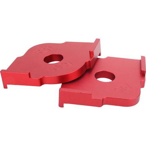Gabarit de rayon d'angle Quick-Jig en 2 pièces, outil de positionnement et de découpe en demi-cercle pour le travail du bois (1/5)