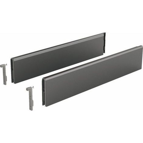 HETTICH ArciTech Juego de tapa para cajón 218/94 o 250/126 mm - L.650 mm - Antracita - 9122970