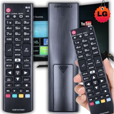 Telecomando universale compatibile per Smart TV, ricambio LG AKB74475481 (1/5)