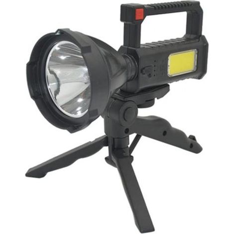 Lampada Torcia a LED Ricaricabile Per Casa Campeggio Pesca con supporto. TY-838