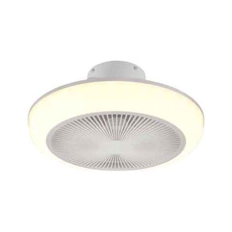 VENTILATORE E PLAFONIERA A SOFFITTO 'MJOLBY' Ø 45 cm
