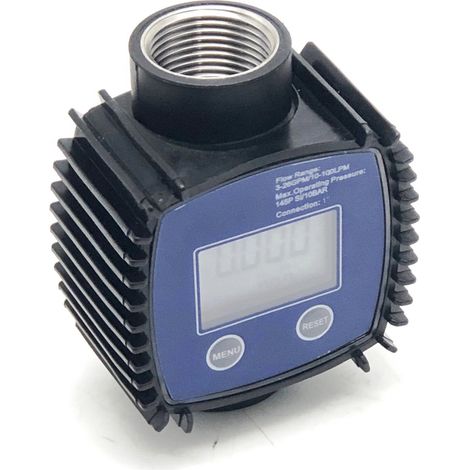 Bc-elec - NEFWM-01 Digitaler Durchflussmesser f�r Fl�ssigkeitstransferpumpe Diesel, Kerosin, Wasser, AdBlue� 10-100 l/min, 1'', Wasser- und Fl�ssigkeitsmesser