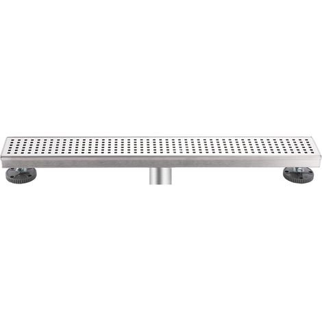 60CM Caniveau pour Douche,Caniveau de Douche en Acier INOX Siphon Sol d'évacuation à Carreler pour Salle de Bain (1/5)