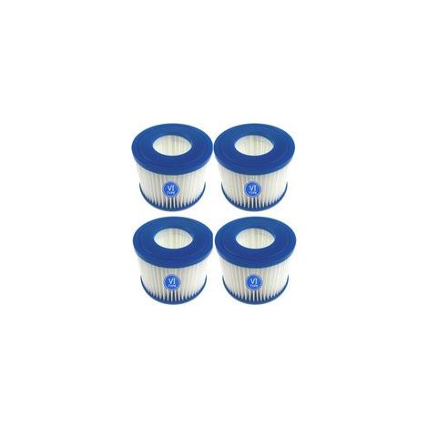 Cartouches filtrantes de Rechange pour Piscine Lay-Z-Spa Bestway Flowclear Filtre de Piscine Bestway VI, pour Monaco Taille 6-58323, 4 pieces (1/4)