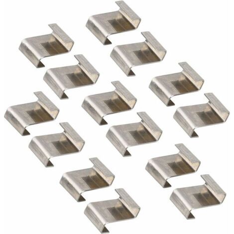 QORVA-Clips de fil de vitrage de serre, clips de fixation de vitre de verre de serre en acier inoxydable Clips de vitrage de type Z (1/5)