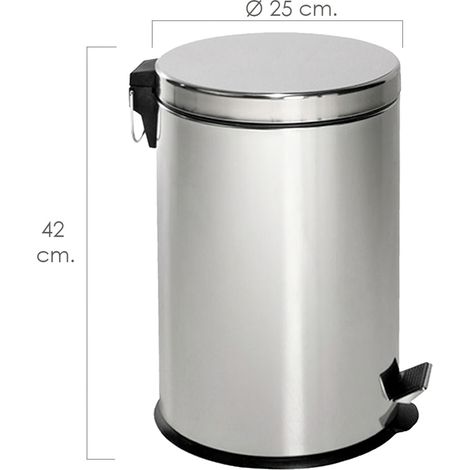Maurer Edelstahleimer 12 Liter Ø 25 x 42 cm.