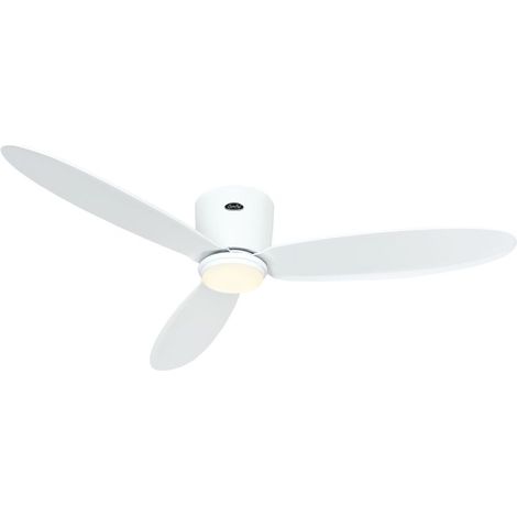 Ventilateur de plafond ECO PLANO II 132, Blanc, Wi-Fi avec éclairage